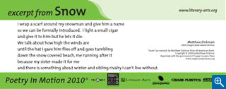 The poem as it appears on transit vehicles