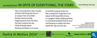 The poem as it appears on transit vehicles