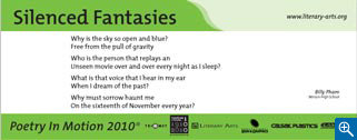 The poem as it appears on transit vehicles