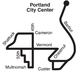Bus Line 1 Simple Route Map