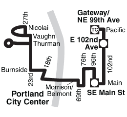 Bus Line 15 Simple Route Map