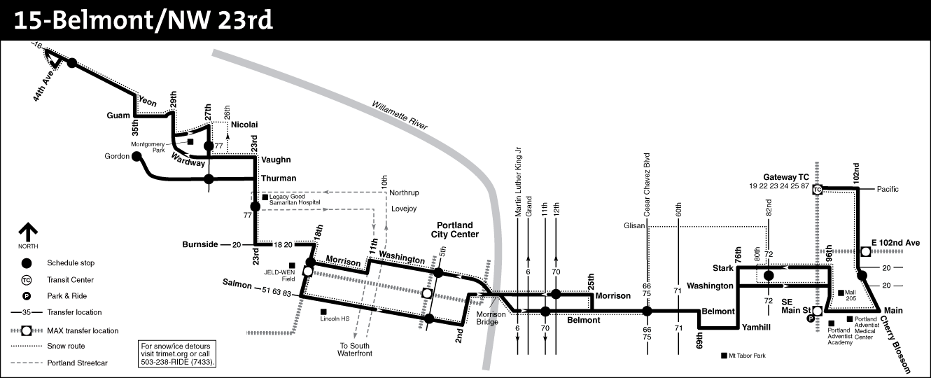 Bus Line 15 Route Map