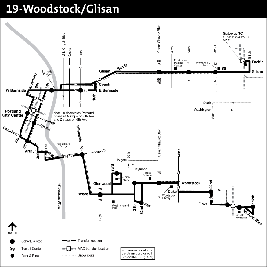 Bus Line 19 Route Map