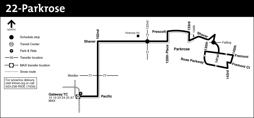 Bus Line 22 Route Map
