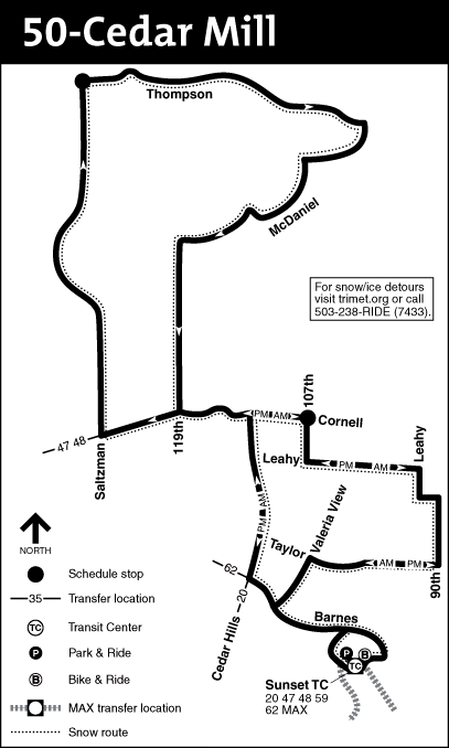Bus Line 50 Route Map