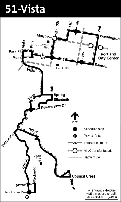 Bus Line 51 Route Map