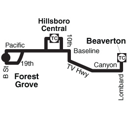 Bus Line 57 Simple Route Map