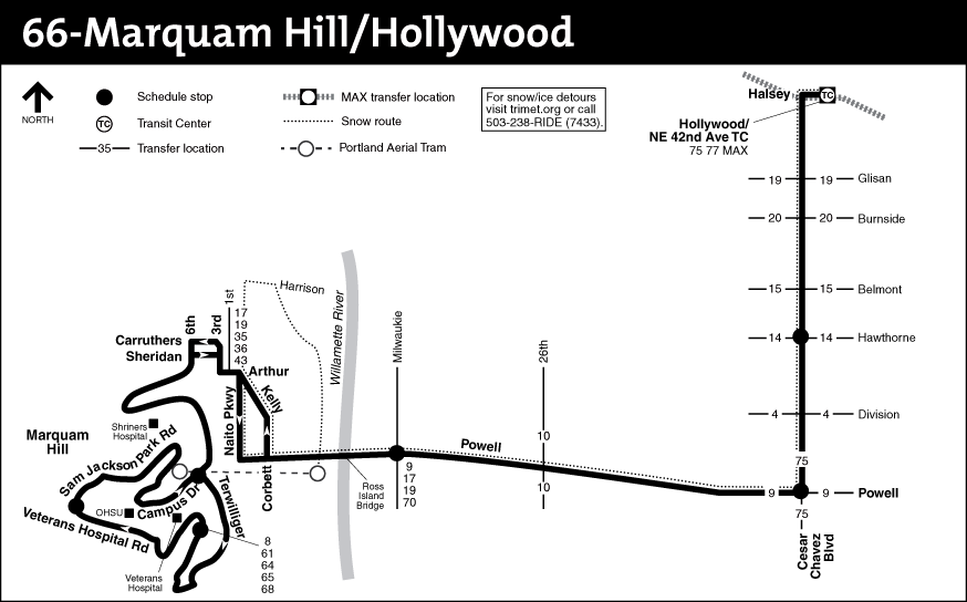 Bus Line 66 Route Map