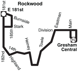 Bus Line 82 Simple Route Map