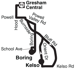 Bus Line 84 Simple Route Map