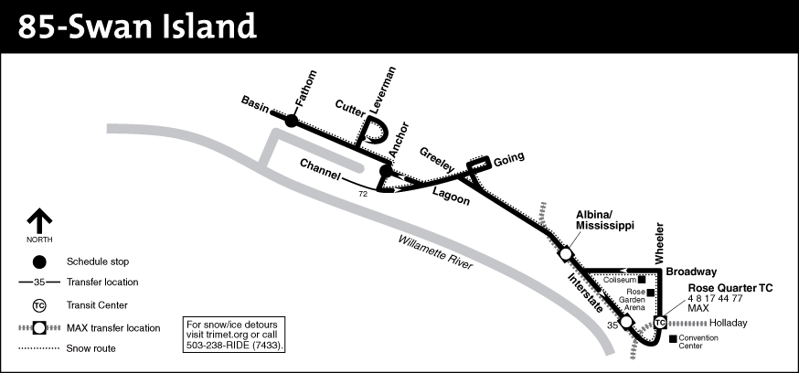 Bus Line 85 Route Map