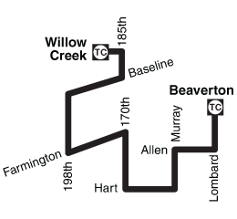 Bus Line 88 Simple Route Map