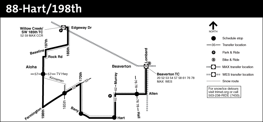 Bus Line 88 Route Map