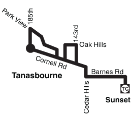 Bus Line 89 Simple Route Map