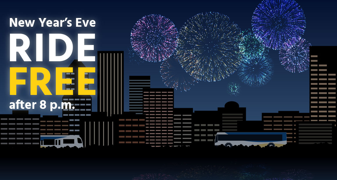 Ride free after 8 p.m. on New Yearâ€™s Eve