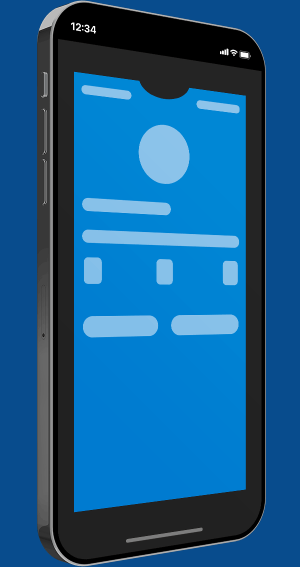 image of a phone showing a digital ticket