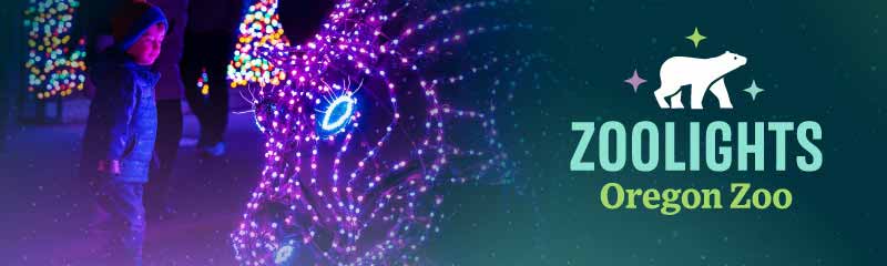 Zoolights Oregon Zoo sponsored by US Bank