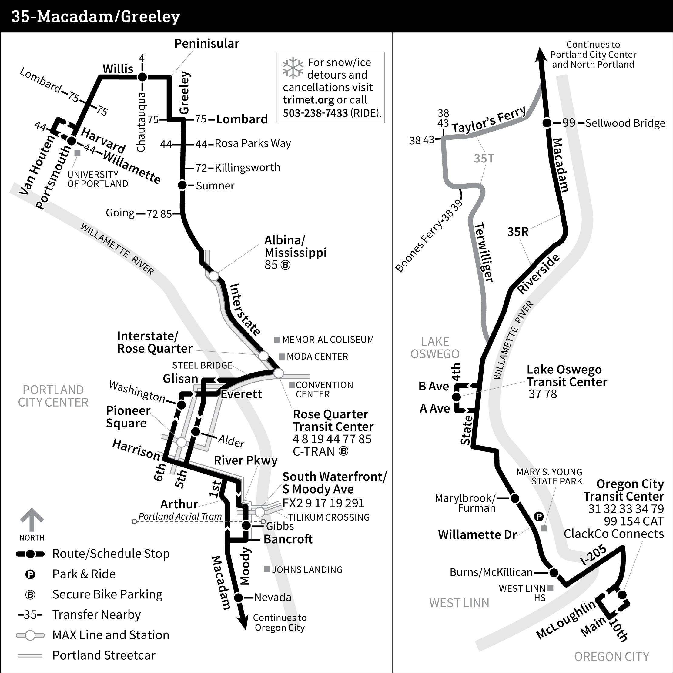 Bus Line 35 route map
