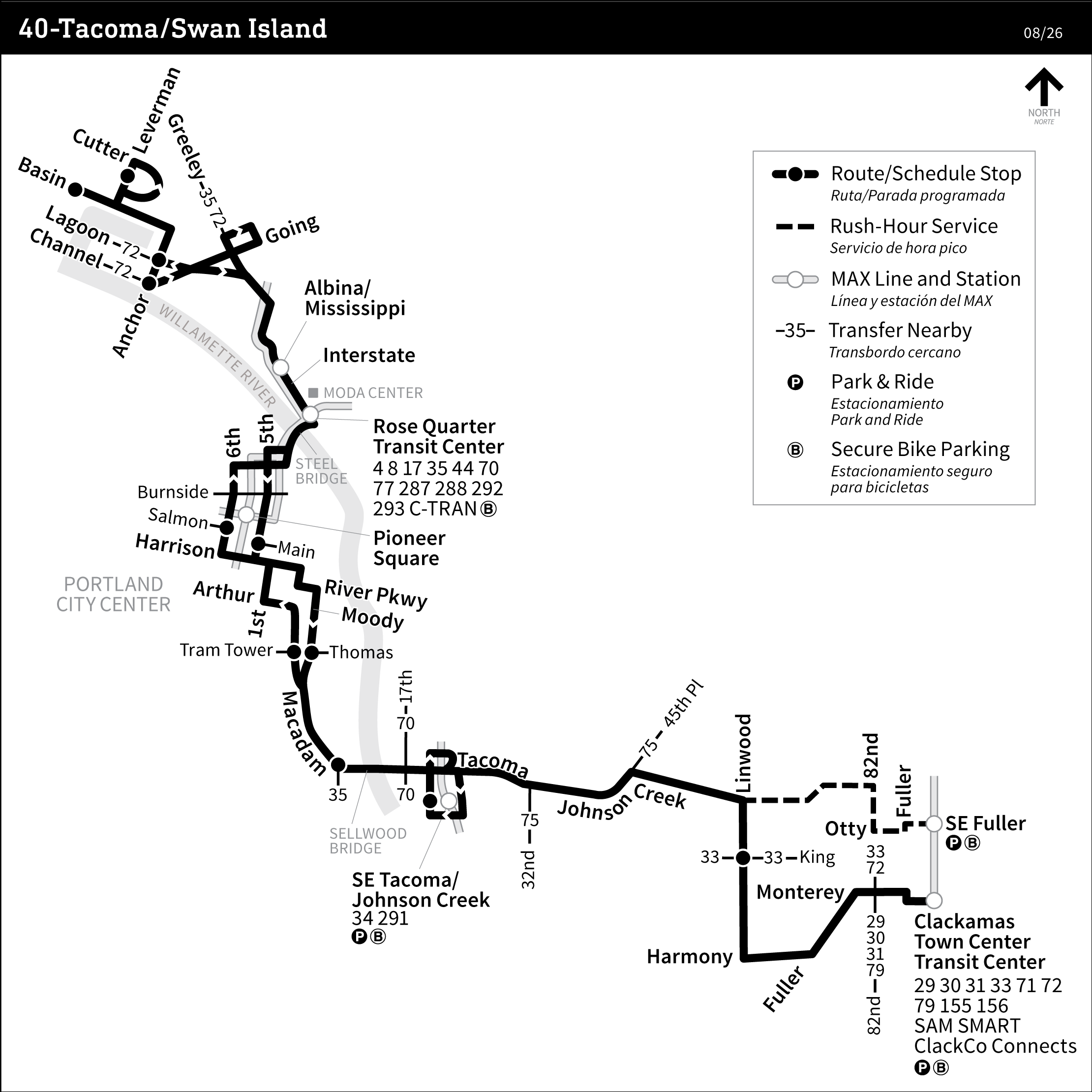 Bus Line 40 route map
