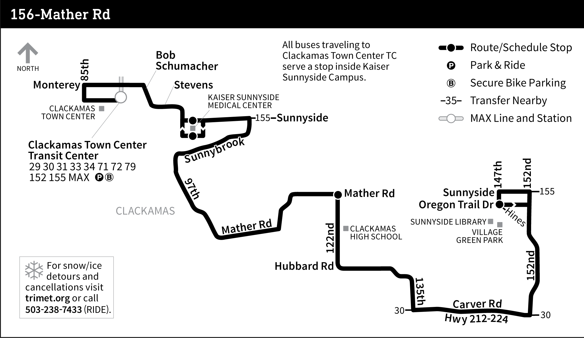 Bus Line 156 route map