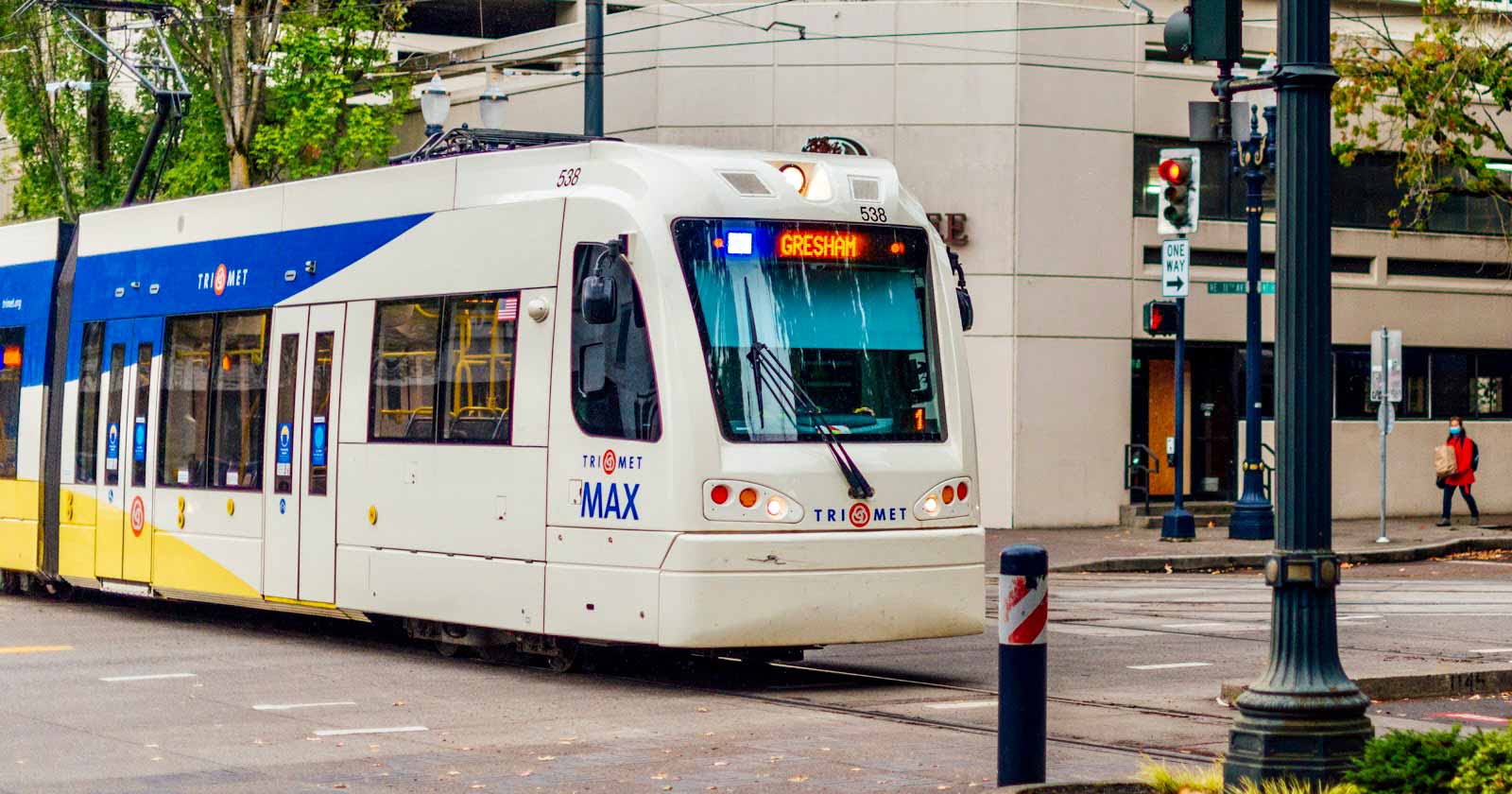 Photo of a MAX Blue Line train