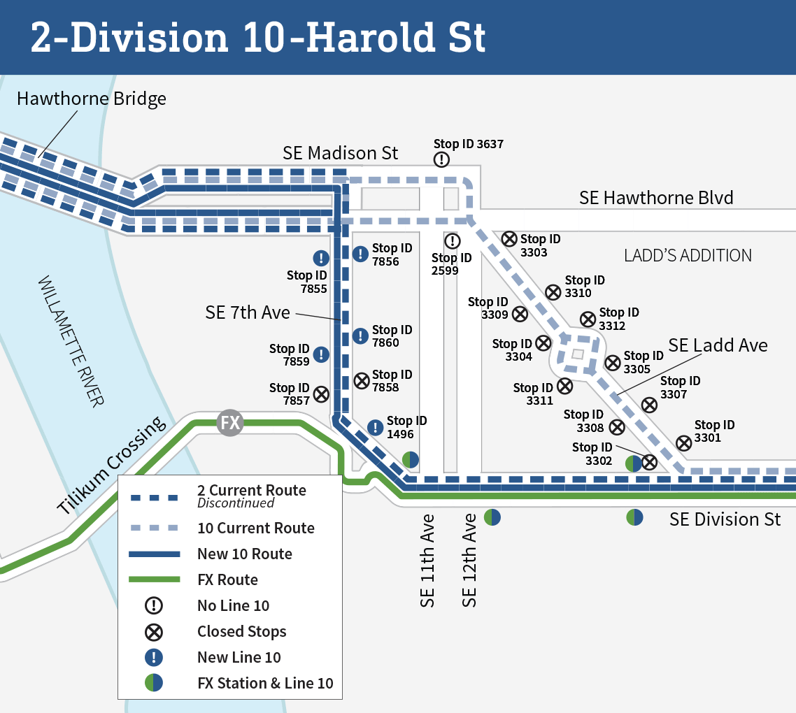 Line 10 route change