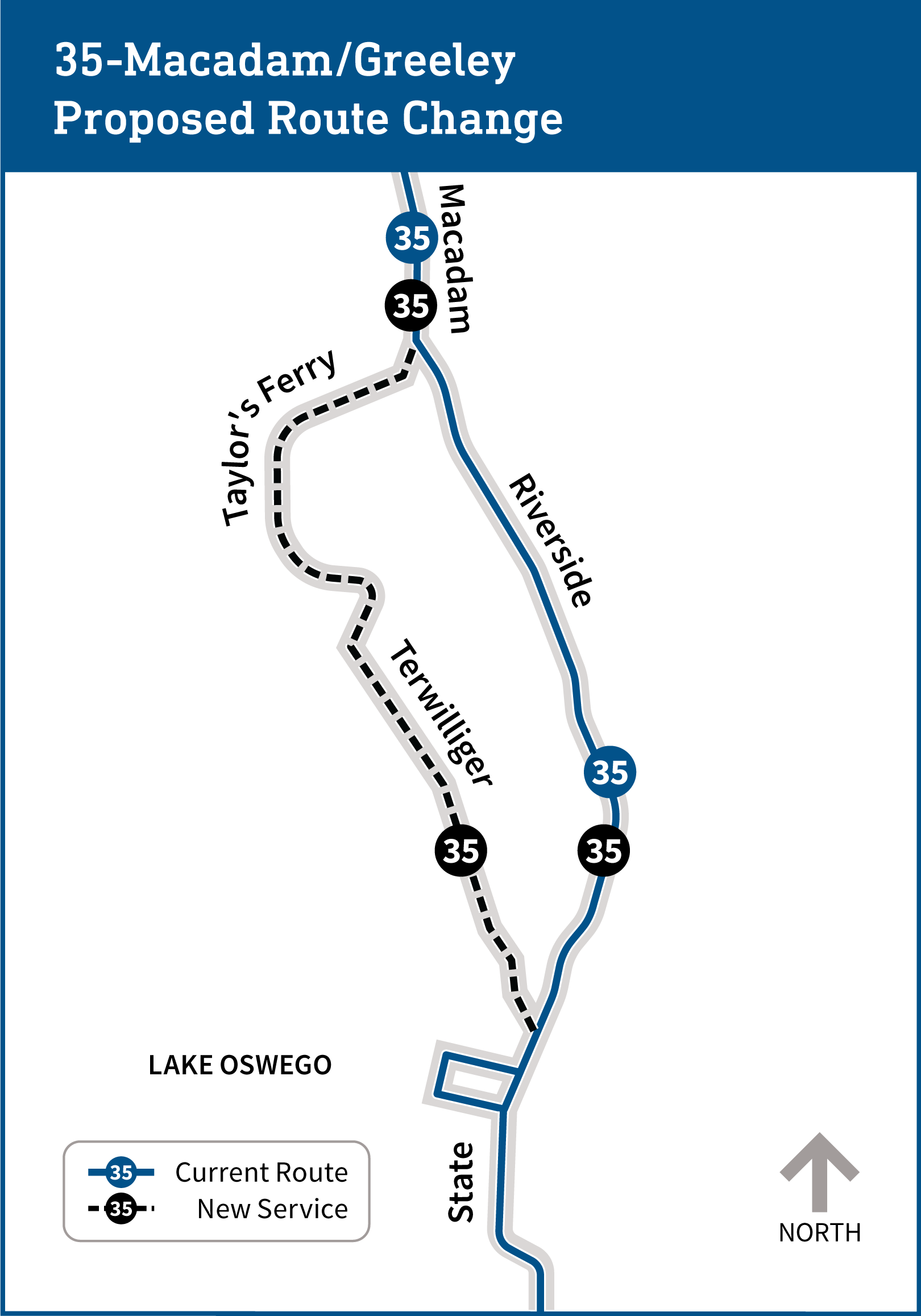 Line 35 route changes map