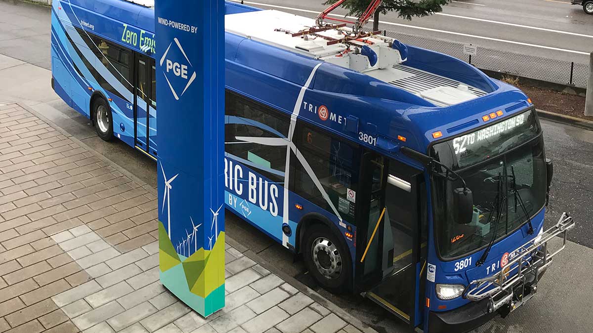 40-ft New Flyer electric bus
