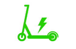 Electric scooters icon