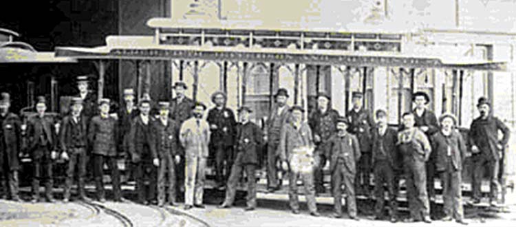 Photo of cable car employees