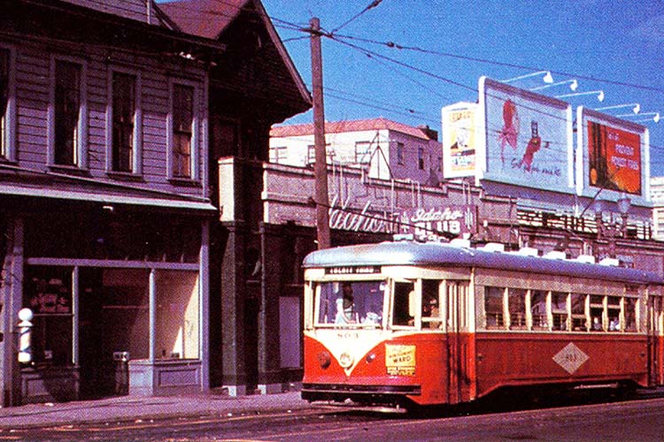 Electric rail transit in 1950