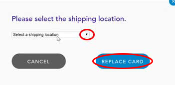 Shipping location window