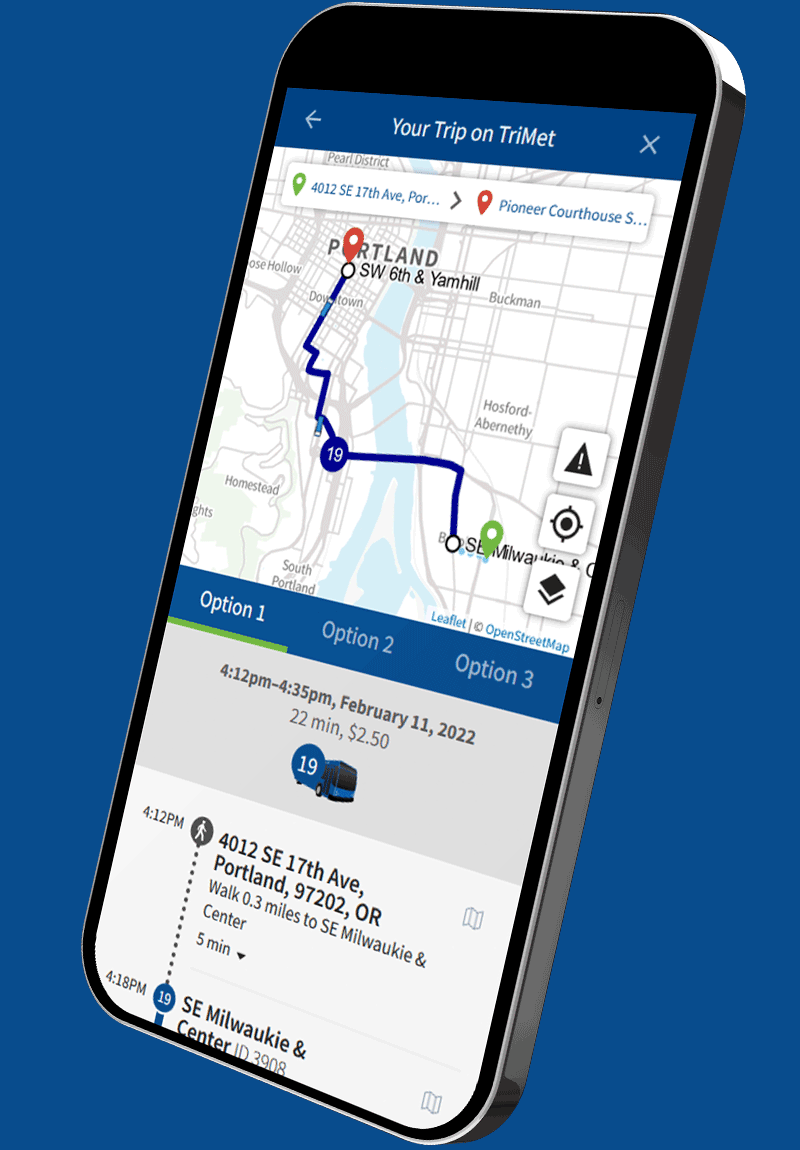 trimet trip planner bus schedule