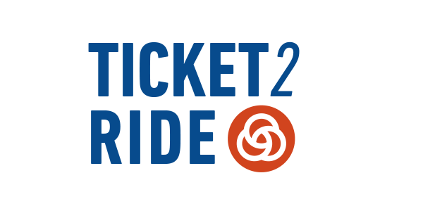 带有TriMet 徽标和公交及MAX 图标的 Ticket2Ride 图形