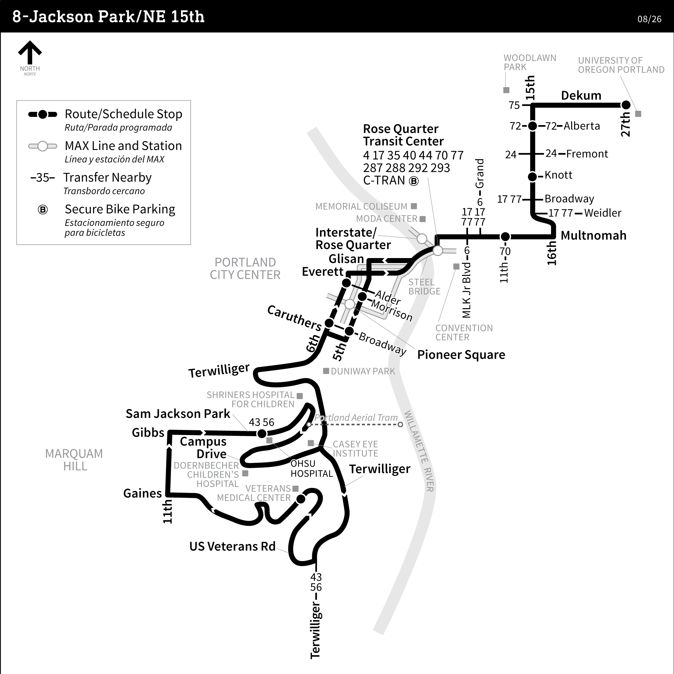Bus Line 8 route map