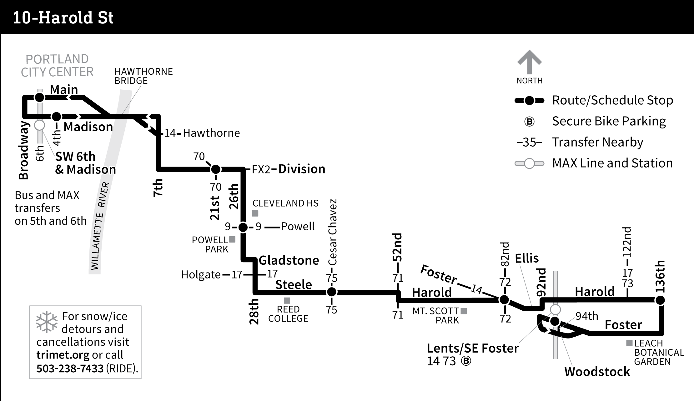 Bus Line 10 route map