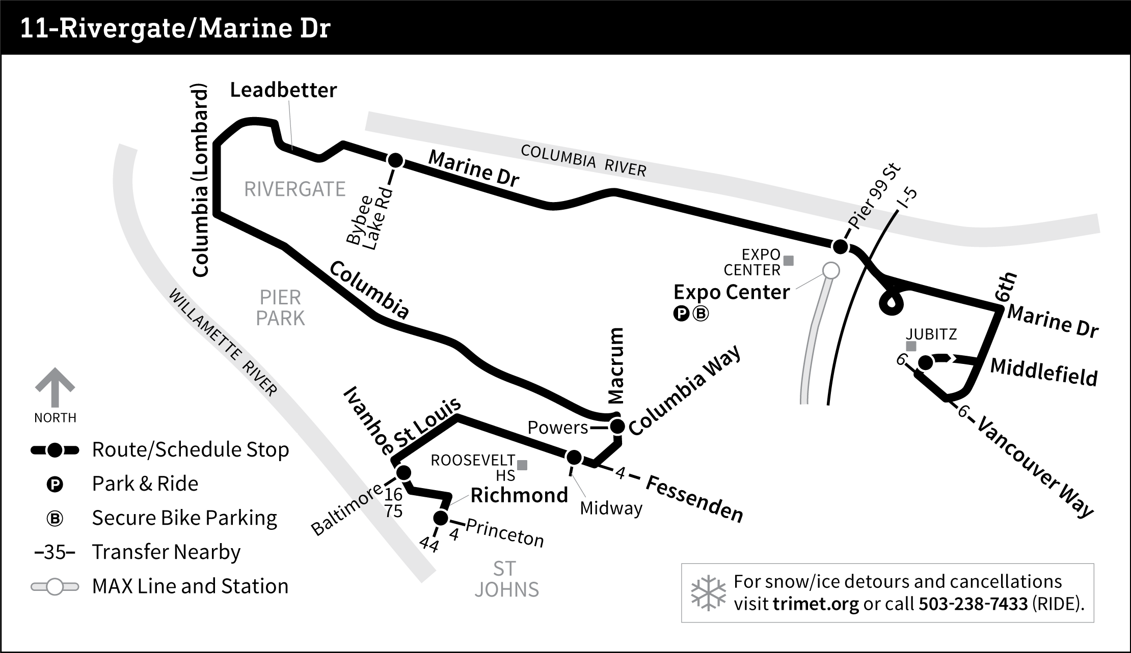 Bus Line 11 route map