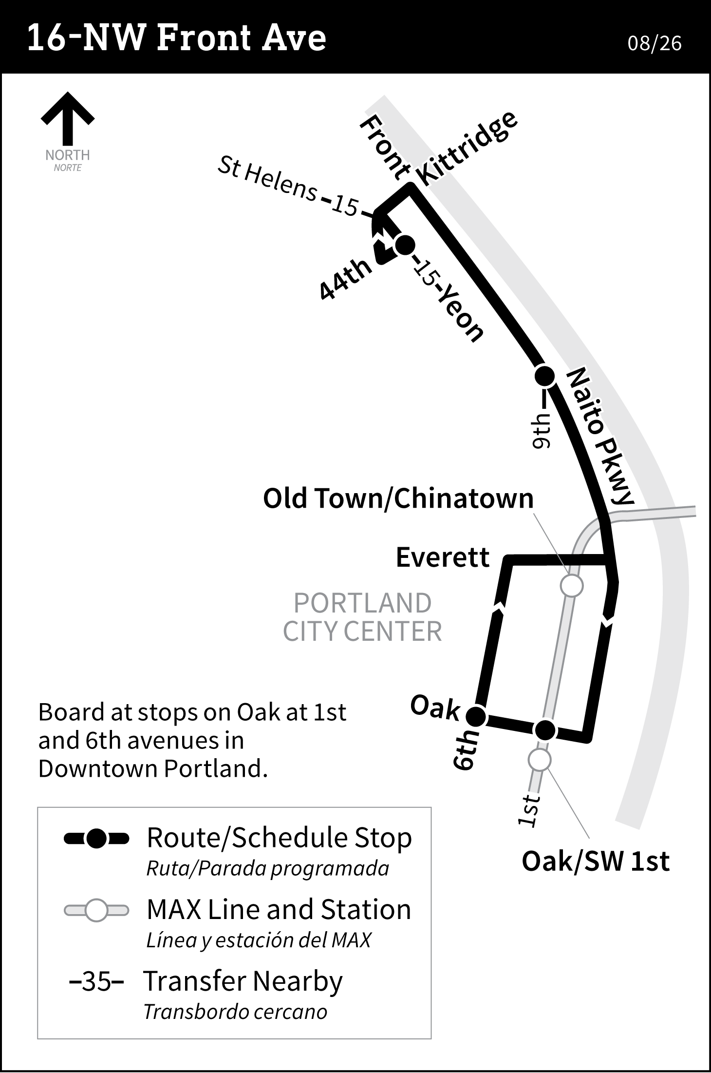 Bus Line 16 route map