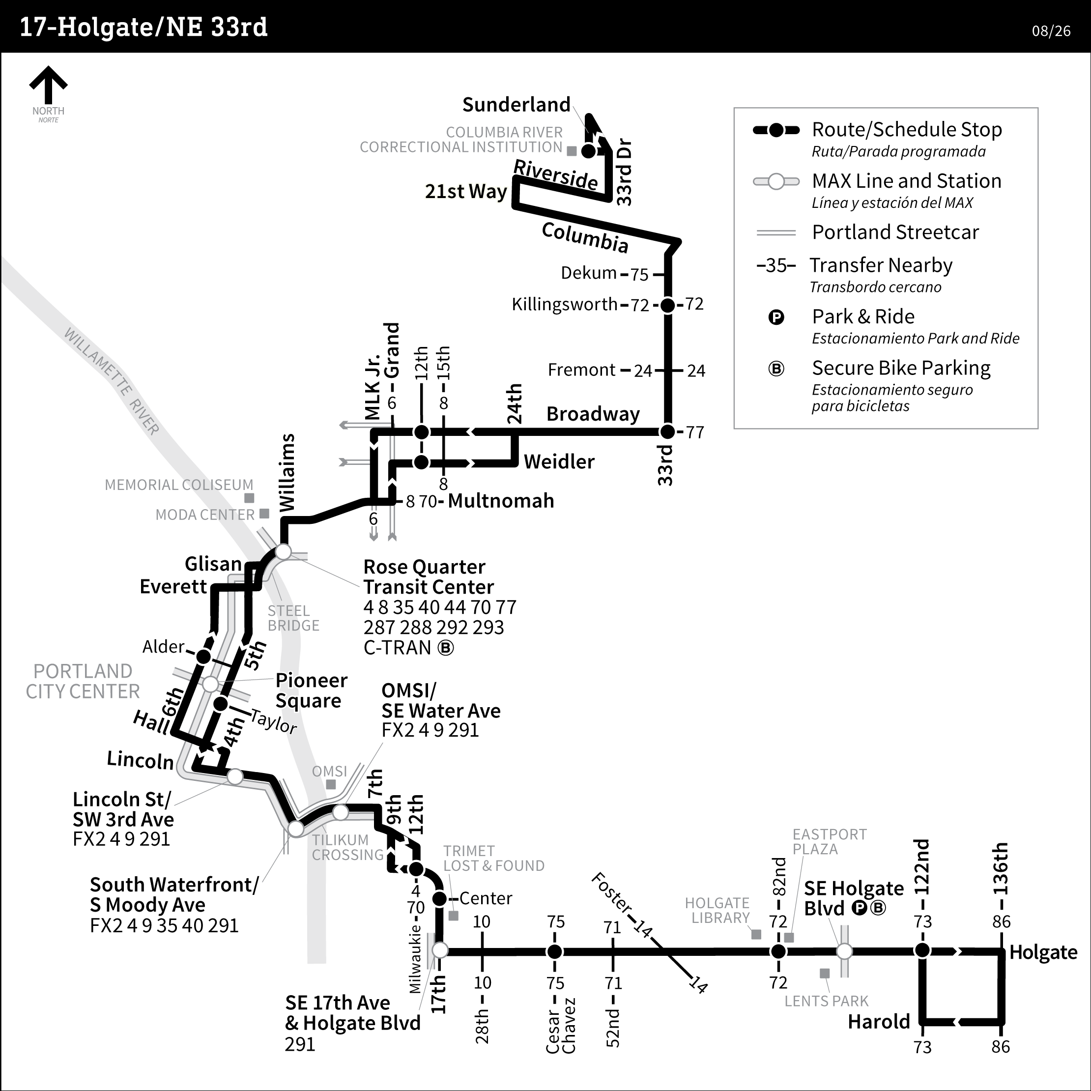 Bus Line 17 route map