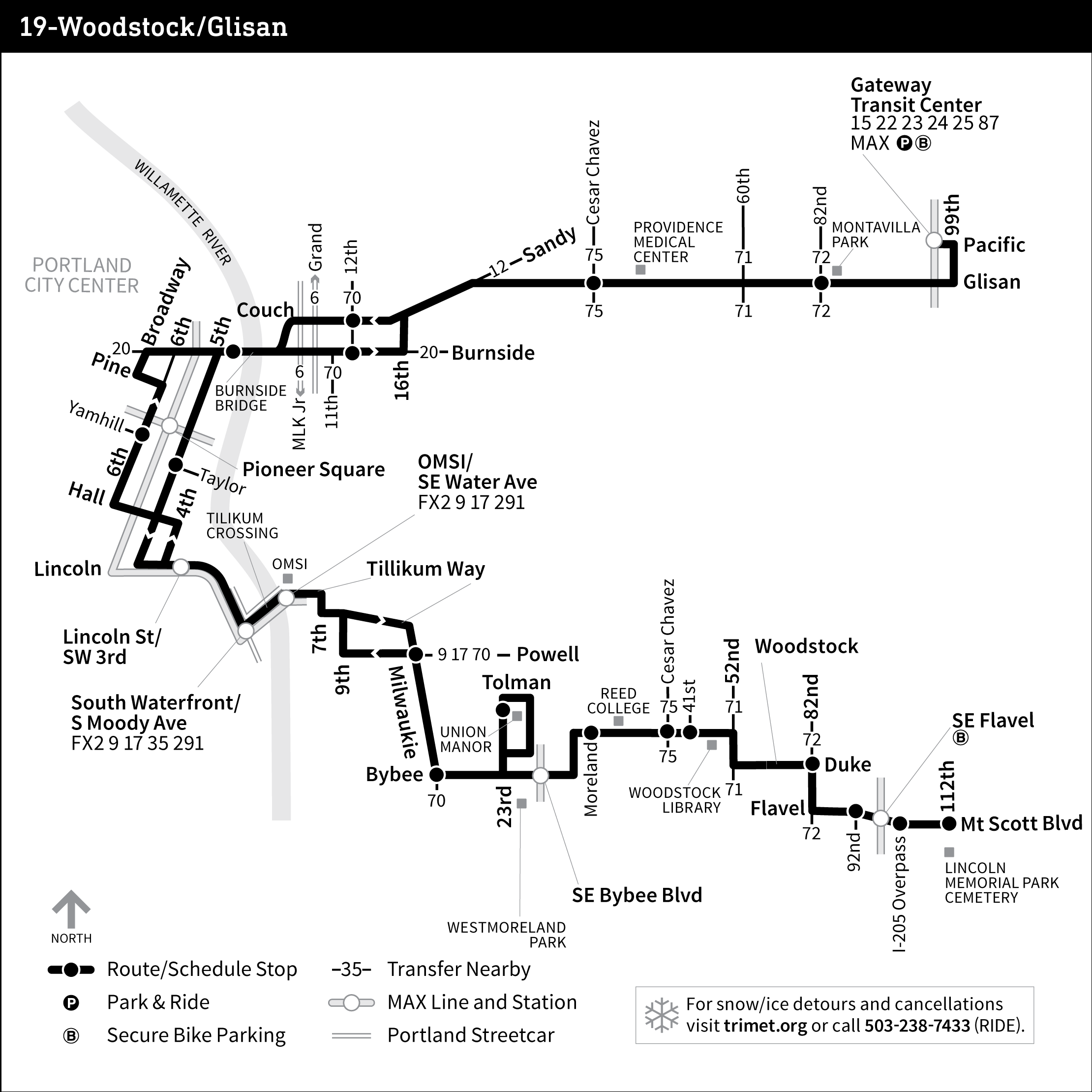 Bus Line 19 route map