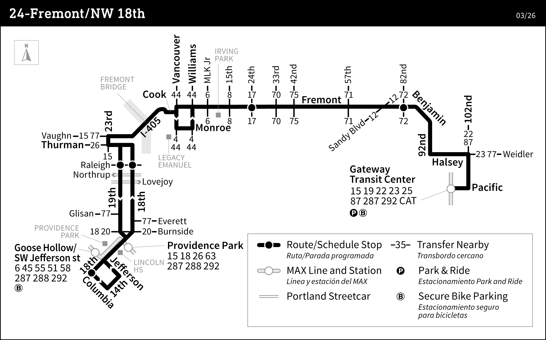 Bus Line 24 route map