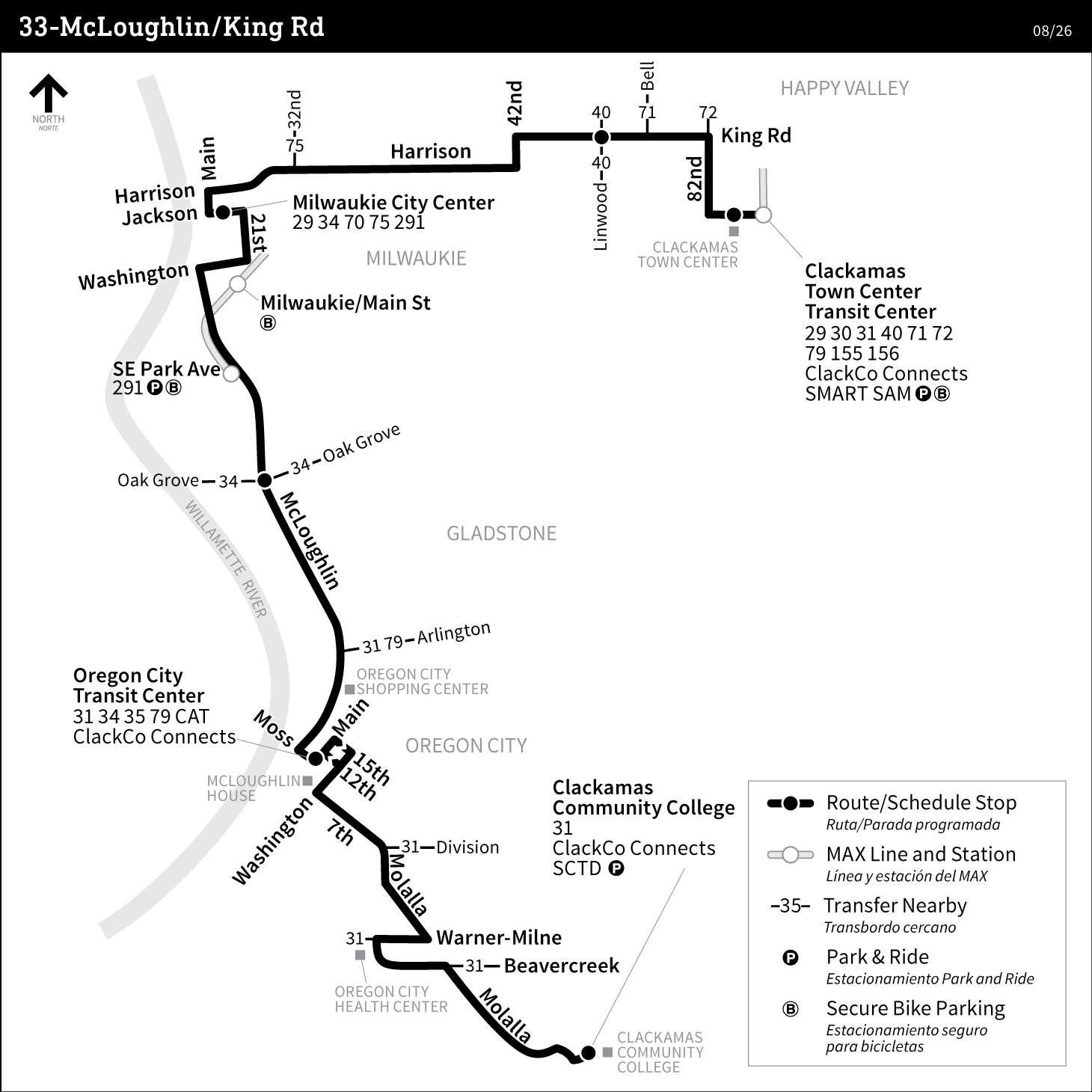 Bus Line 33 route map