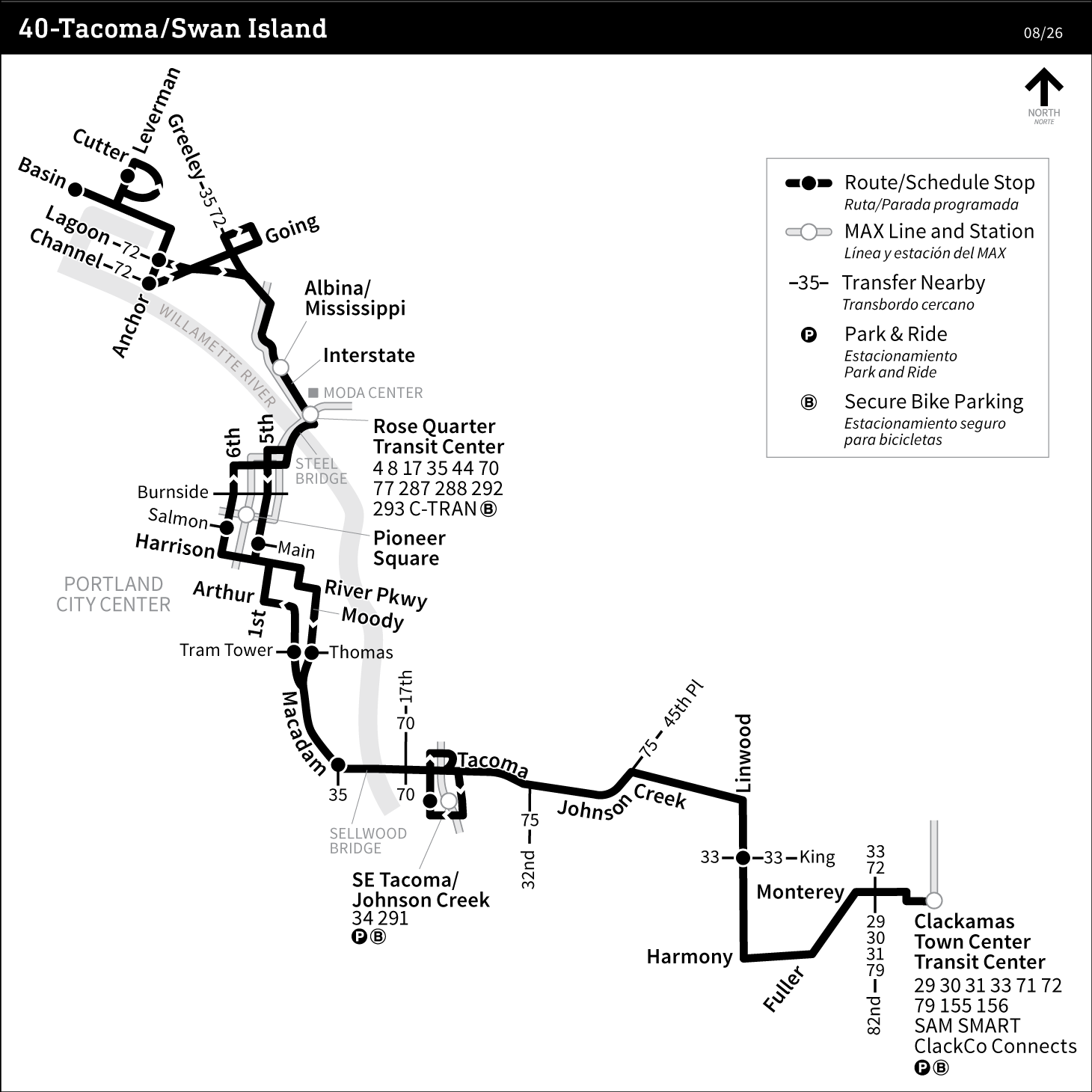 Bus Line 40 route map