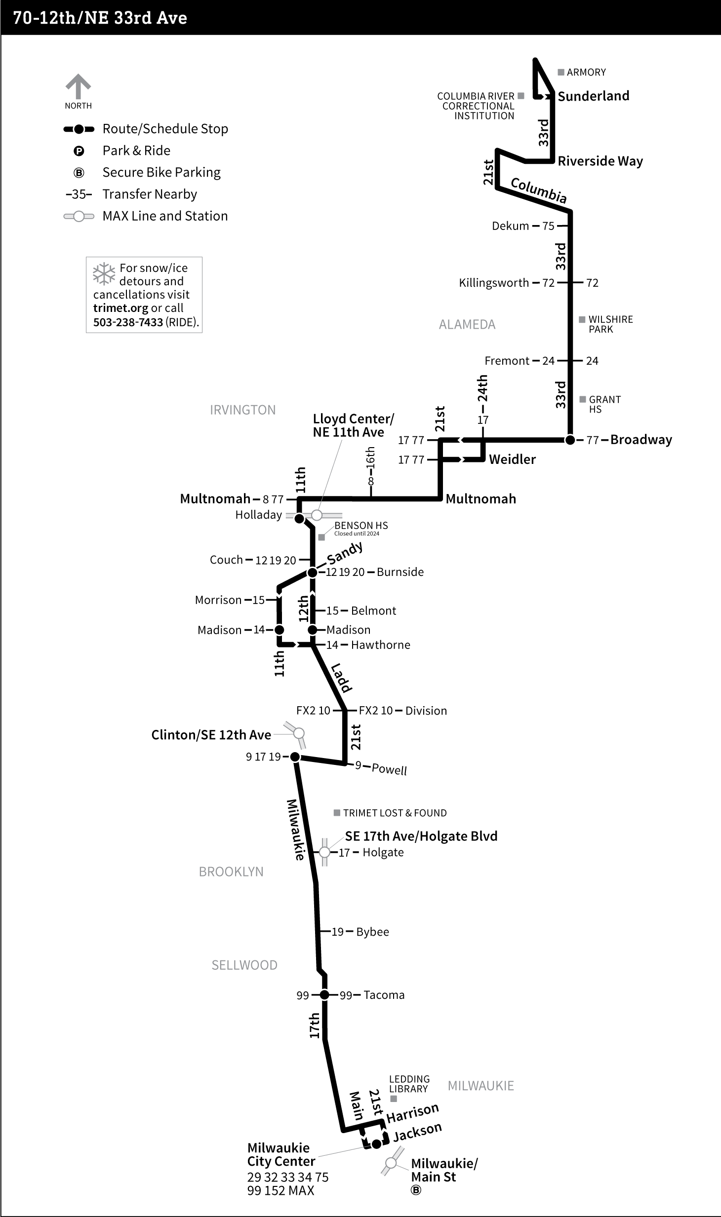 Bus Line 70 route map
