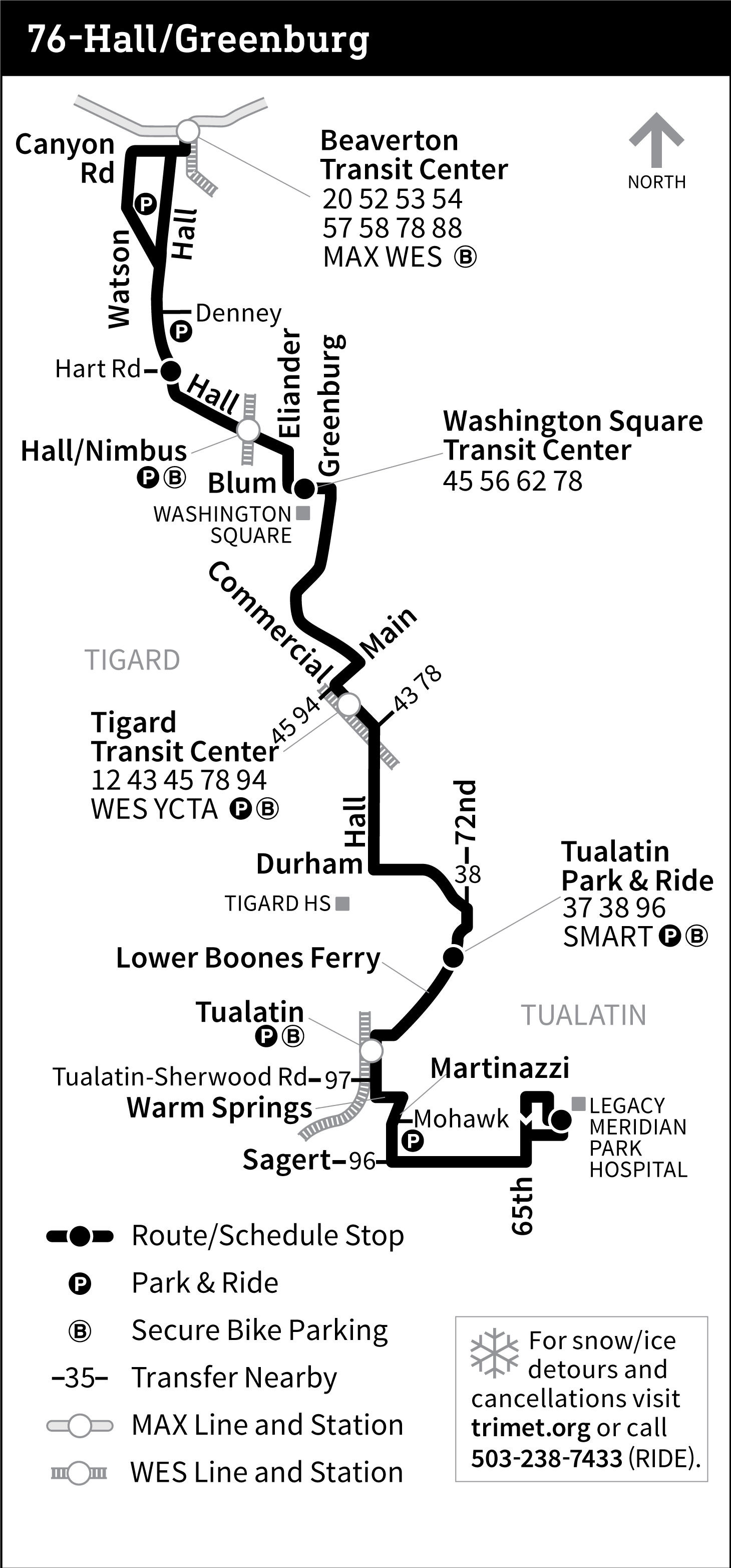 Bus Line 76 route map