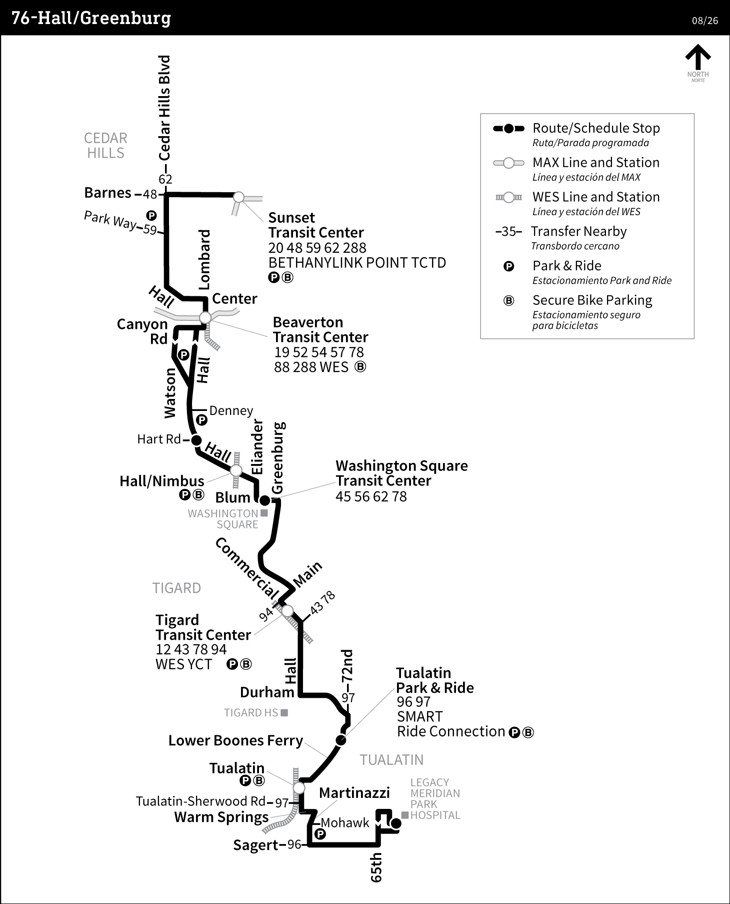 Bus Line 76 route map