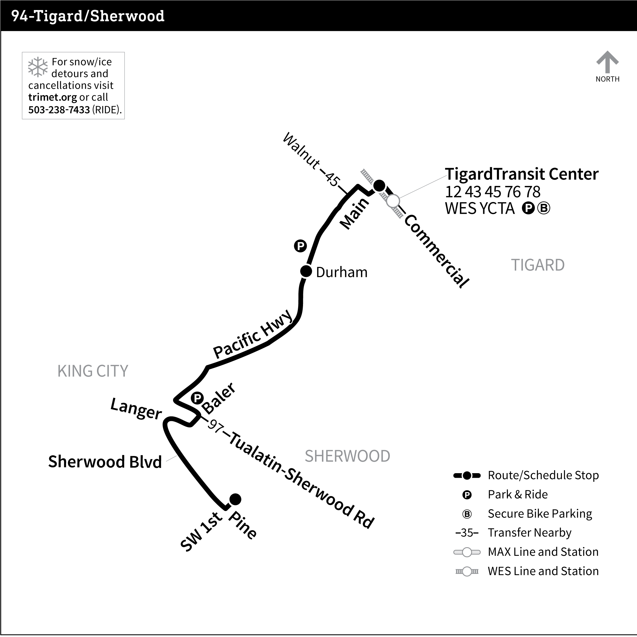 Bus Line 94 route map