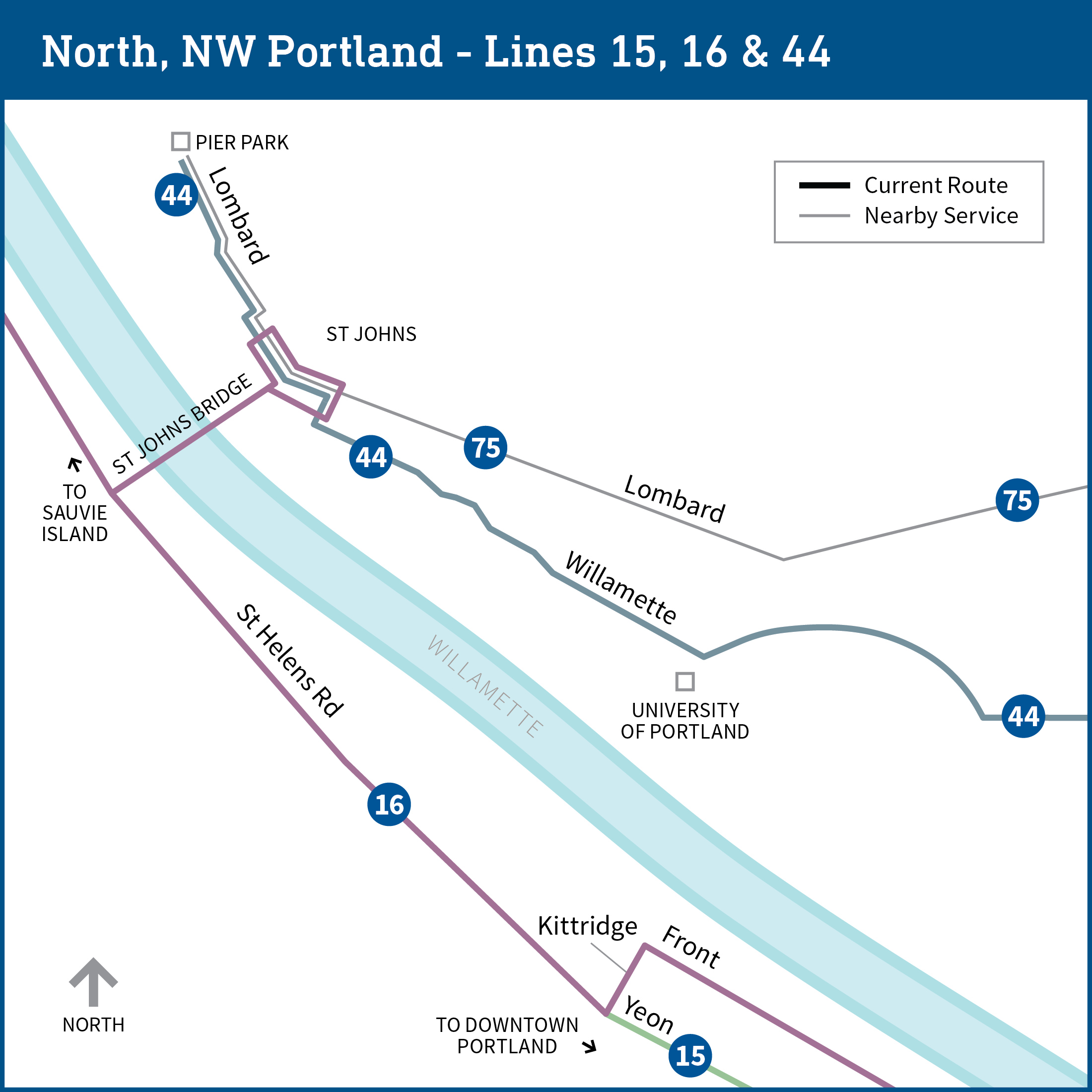 Portland Transit 57 Map.pdf Proposed 2026 Transit Service Changes
