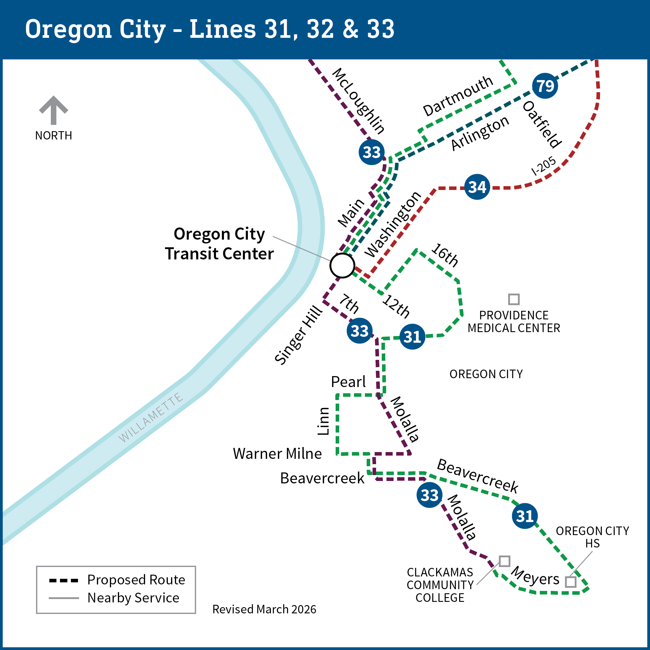 Proposed 2026 Transit Service Changes