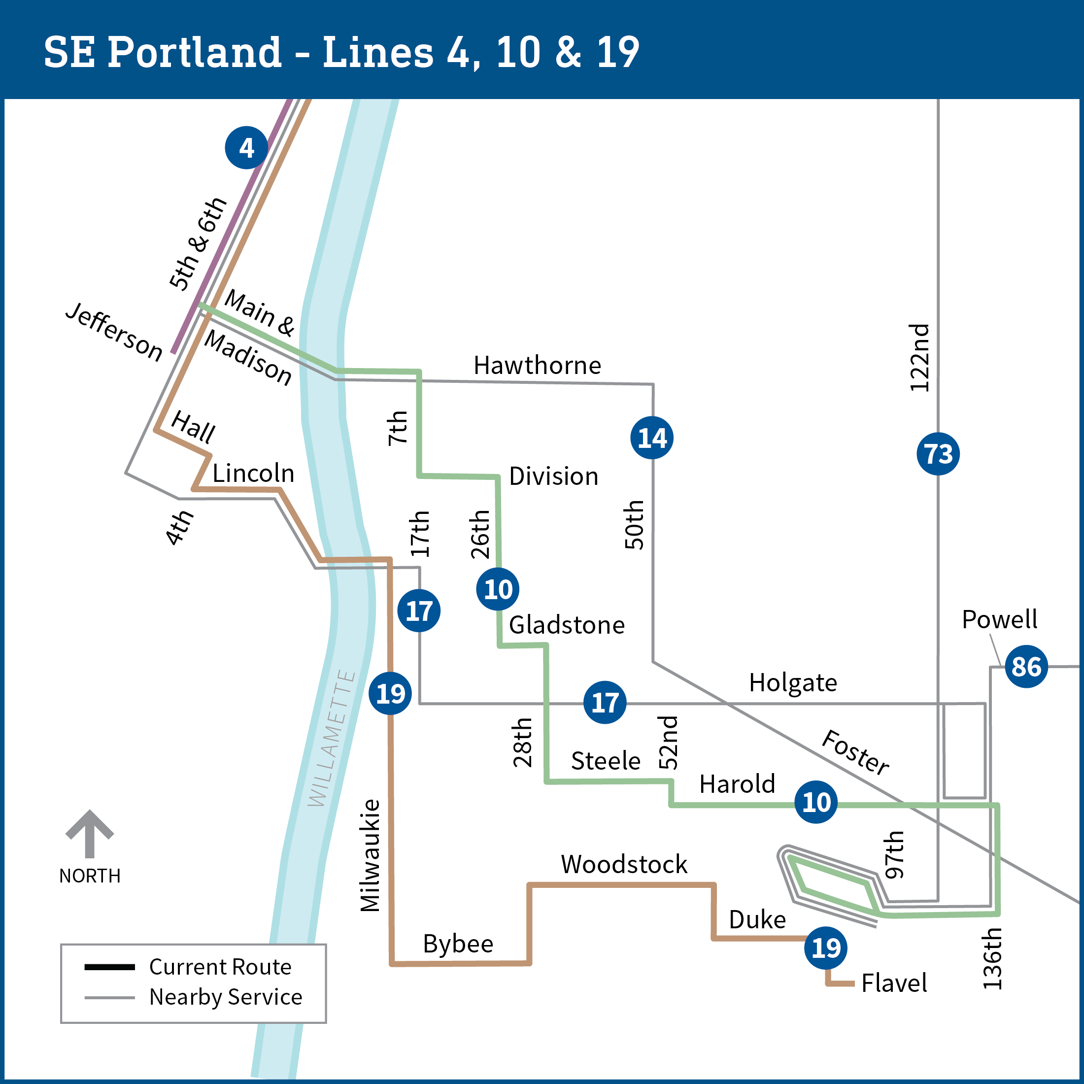 Portland Transit 57 Map.pdf Service Cuts and Changes
